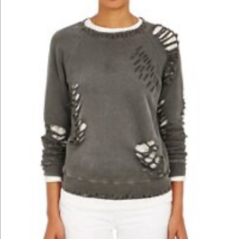 NSF Saguro Distressed Cotton Sweatshirt